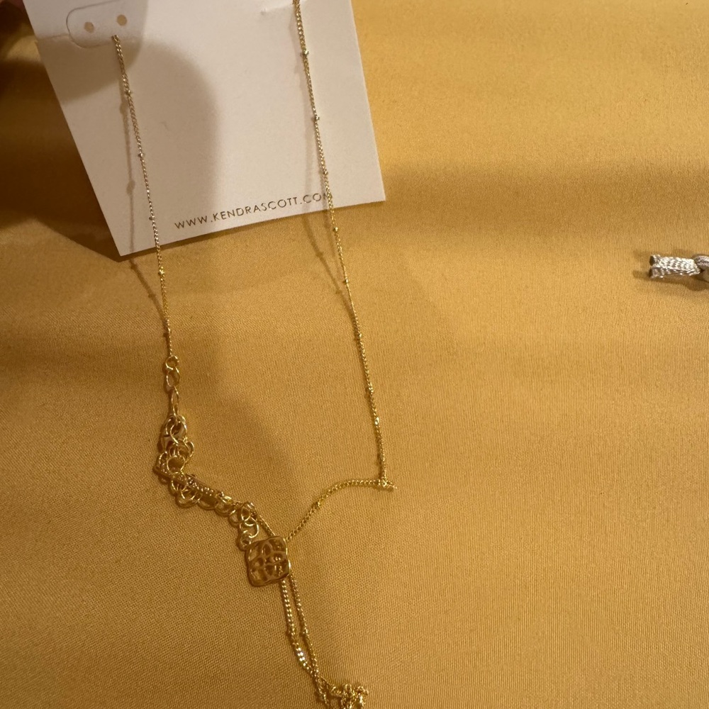 Kendra Scott Gold  Initial Necklace - Picture 3 of 3